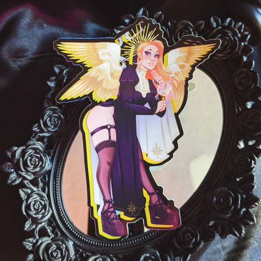 "Good Sh*t (Angel)" Gold Holo Sticker