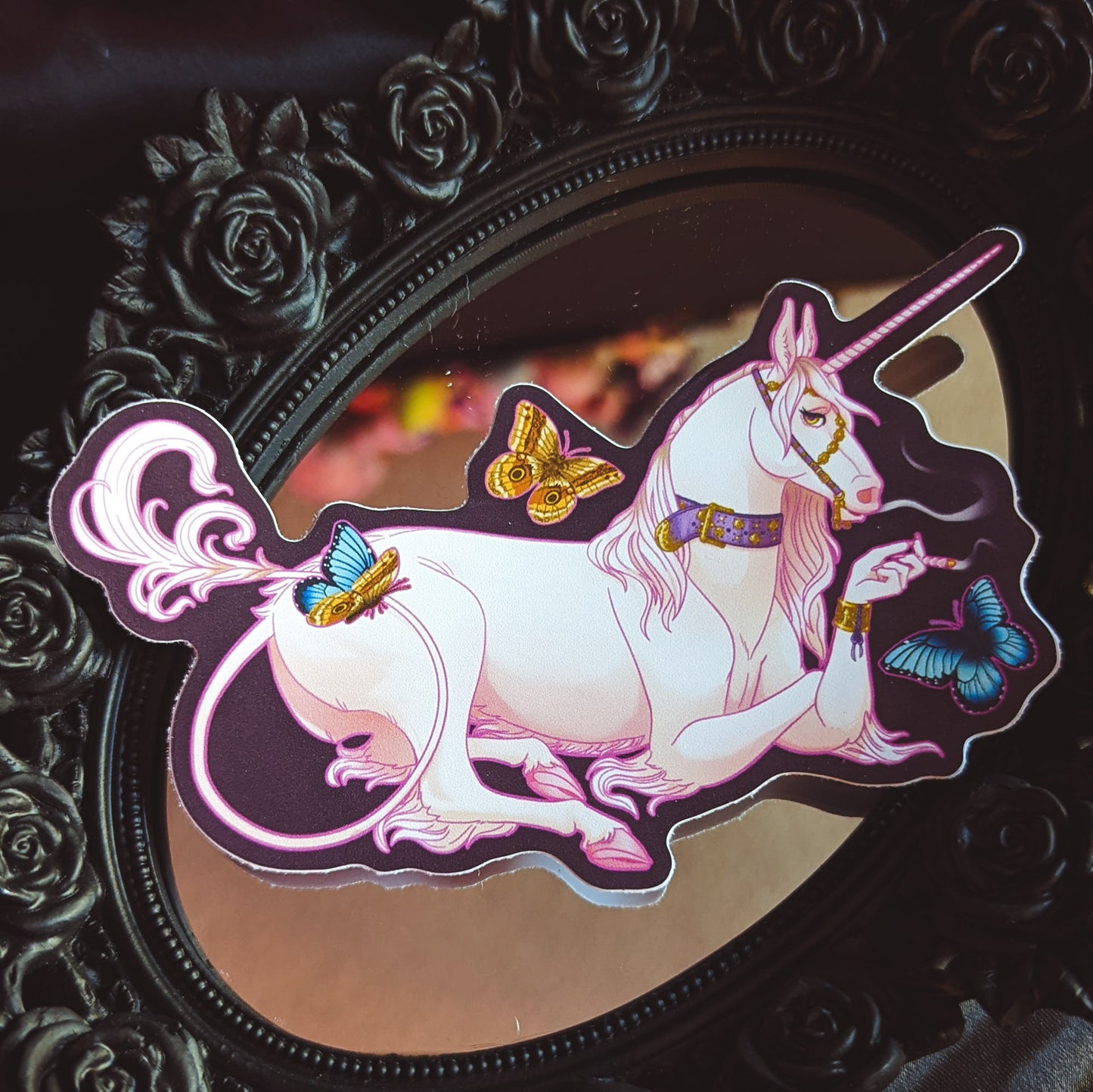 "Unicorn High" Matte Sticker